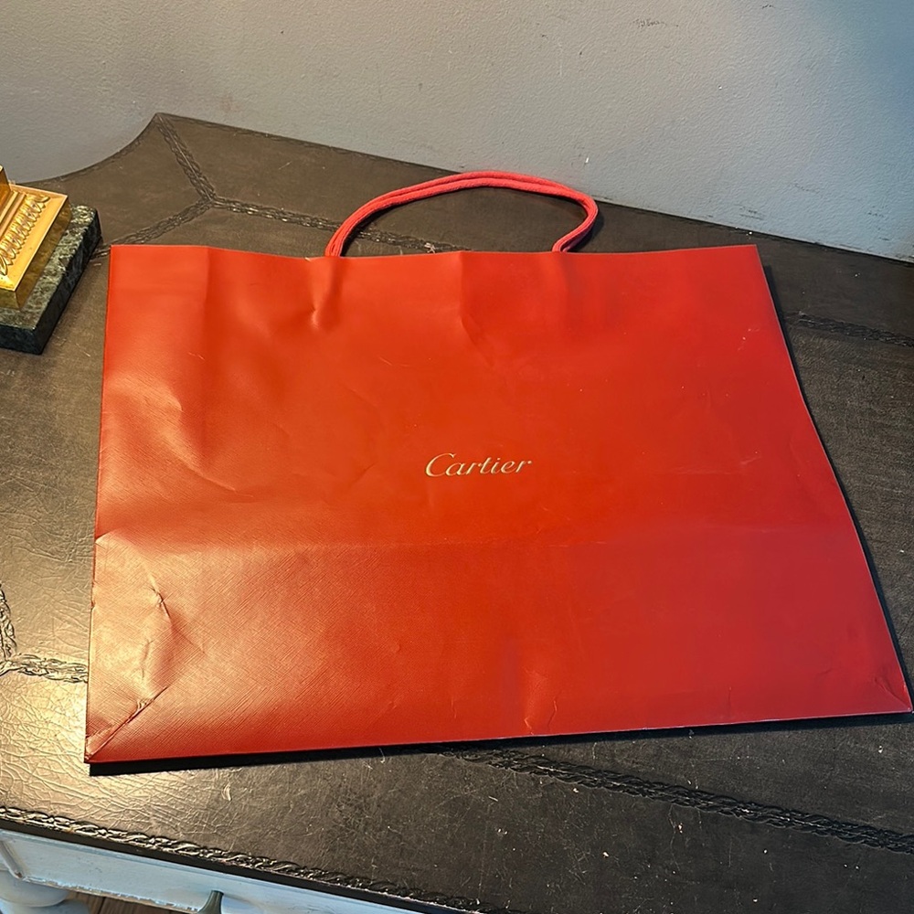 Cartier Red Shopping Bag